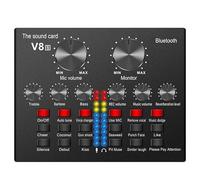 Mixer DJ, Scheda audio Bluetooth esterna V8S Cambia voce for smartphone 12 tipi di effetti sonori 4 mod