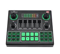 Mixer DJ, Scheda audio dal vivo Registrazione professionale Mixer portatile Scheda audio trasmissione in diretta