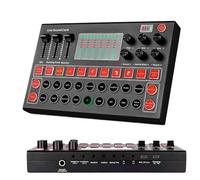 Mixer DJ, Scheda audio interfaccia audio M9 Mixer vocale dal vivo Scheda audio USB esterna Scheda mixer scheda audio con effetti multipli