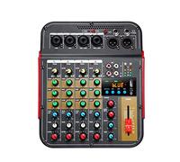 Mixer effetto Aux a 4 canali con uscita XLR e alimentazione phantom 48V for studi professionali e amanti della musica