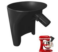 Mixer Funnel, Splash-Proof, 5.51 Inches Attachment Build, Flour Funnels Tool, Baking Accessories, Best Usage Accessory for 7 Quart Stand Mixers, Powdered Sugar, Food, Cooking, Kitchen, and Home Usage