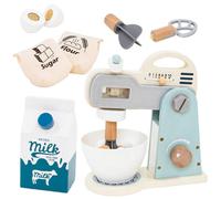 Mixer giocattolo, set da gioco per cucinare, set di accessori da cucina in legno per giochi di ruolo,
