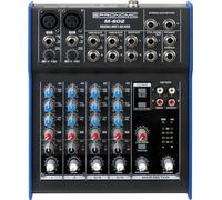 Mixer Live/Studio Pronomic M-602 (2 Canali Mono XLR/Jack, 2 Canali Stereo, EQ a 3 bande, Alimentazione phantom 48V)