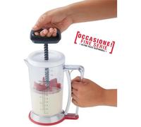 Mixer manuale con caraffa graduata Mixer manuale con funzionamento a leva ideale per preparare dolci e crepes.