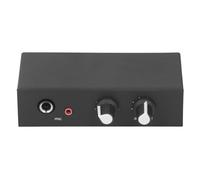 Mixer Microfonico Amplificatore, Mixer Stereo Portatile a 2 in Lega, Controllo Facile per Microfoni Dinamici da 6,5 Mm e Microfono a Condensatore da 3,5 Mm, Compatibile con