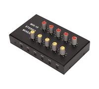Mixer, Mini Mixer a Basso Rumore, Stereo a 2 Ingressi 10 Uscite, per Chitarre, Bassi, Tastiere, per Piccoli Club, Bar
