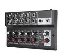 Mixer, Mixer Stereo, AC 100-240 V Metallo per La Casa Karaoke Karaoke Microfono Amplificatore Console Piccole Apparecchiature da Studio(#1)