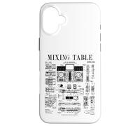 Mixer musicale da tavolo per DJ Disc Jockey Mix con brevetto vintage Custodia per iPhone 16 Plus