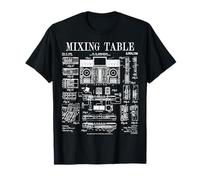 Mixer musicale da tavolo per DJ Disc Jockey Mix con brevetto vintage Maglietta