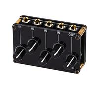 Mixer passivo a 4 canali per ideale per piccoli club o senza bisogno di alimentazione con 1 manopola del volume di uscita principale 4 mixer Kno di ingresso