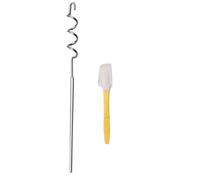 Mixer per burro di noci, miscelatore manuale con spatola in silicone, agitatore portatile per burro di noci, burro di noci, miele e salse