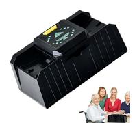 Mixer per carte, mixer per carte, automatico a 2 punti, mixer automatico per carte di credito, mixer elettrico a batteria per giochi di carte, poker, blackjack, Texas Hold'