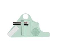 Mixer per palette per trucco, contenitore per miscelatore per trucco - Palette di miscelatori per trucco in silicone con scomparto per pennelli da trucco - Organizer portatile per palette di trucco