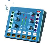 Mixer per scheda audio, mixer audio streaming riduzione del rumore, versione inglese M8 della scheda audio, mixer PC, mixer audio live, interfaccia audio digitale per streaming live, giochi (B)