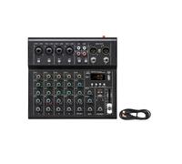Mixer per USB A 6 Canali Interfaccia Audio Professionale Portatile Console per Scheda Audio per Registrazione di Chitarra Studio di Canto A