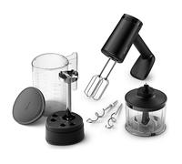 Philips Sbattitore a immersione 5000, 3 in 1, 500W, 5 velocità, Nero | Mixer con 5 impostazioni velocità, motore 500W, archiviazione intelligente, paraspruzzi incluso (HR3781/20)