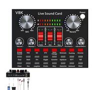 Mixer podcast, mixer audio scheda audio dal | Mixer audio professionale | Effetti sonori multipli Suoni ambientali Streaming Soundboard, Attrezzatura da studio per la produzione di podcast per lo stre