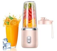 Mixer portatile - bottiglia di frullati ricaricabile per succo portatile con batteria per sport, esterno, viaggio, spiaggia, campeggio, fitness, ufficio, picnic, nutrizione
