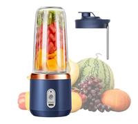 Mixer portatile - bottiglia di frullati ricaricabile per succo portatile con batteria per sport, esterno, viaggio, spiaggia, campeggio, fitness, ufficio, picnic, nutrizione