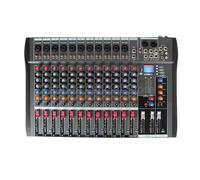 Mixer professionale a 8/12 canali, console di missaggio, supporto Bluetooth, interfaccia di alimentazione USB 48 V for bar, DJ, feste,Ultra-preciso(12-channel Mixer)