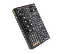 Mixer Professionale per Schede Audio Dal per Accompagnamento di Registrazione in Streaming Live, Cambia Voce Portatile con Riverbero, Effetti in Tempo Reale, Accessori per