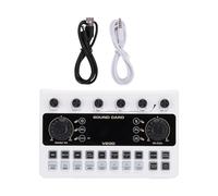 Mixer scheda audio professionale Live, tavola armonica in streaming con 12 effetti vocali Display LED Batteria ricaricabile per canto karaoke Trasmissione dal vivo Materiale ABS