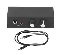 Mixer sonoro Mixer musicale per microfono, preamplificatore microfonico professionale con ingressi dinamici da 6,5 mm e condensatore da 3,5 mm, guscio in lega di alluminio ad