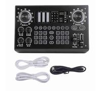 Mixer Suono Professionale USB Bluetooth Console di Miscelazione Tutto in Uno Soluzione per Studio Registrazione Live Streaming Karaoke Metallo Compatto Portatile