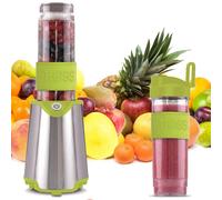 Mixer Verticlae Smoothie Maker 300W Acciaio Inox Ice Crusher 2x Bicchiere