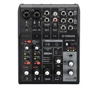 Mixer Yamaha AG06MK2 Mixer a 6 Canali per Streaming Live con Interfaccia Audio USB, per Windows, Mac, iOS e Android, Nero
