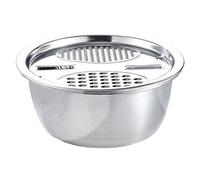 Mixing Bowl Set - Space Saving Non Slip Stackable | Stainless Steel Bowls With Grater Colander | For Baking Salad Dough Meal Prep Home Restaurant, Serving Rinsing Food Storage Vegetables Fruit