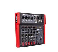 Mixing Console 16 Dsp Effects 6 Channel 4 Mono 1 Stereo Audio Mixer Xlr Output Bluetooth-compatible USB Disco