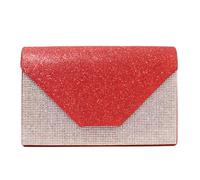 MIXINQIAN Sofisticata pochette decorata con diamanti Borsa piccola a tracolla adatta per matrimoni Celebrazioni Occasioni speciali Pochette da con diamanti Borsa da donna per feste