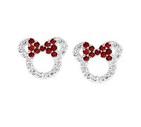 MixiuEuro ragazze topo orecchini, argento sterling 925 ametista verde blu CZ zirconia micky orecchini gioielli regalo per ragazze in argento sterling zirconi cubici, Argento sterling, Zirconia cubica