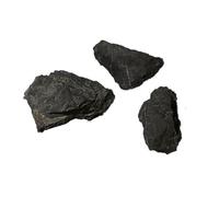 MIXIUJIEN Big Raw - Pietre di shungite della Carelia, minerali grezzi per acqua e decorazione, 1 kg, 2-4 pezzi, altamente protettivi, per Reiki, guarigione, chakra, meditazione, colore: nero