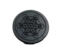 MIXIUJIEN Shungite Sub-Graphite Sticker Antico Antico Inciso Modello Rotondo Tablet, Computer Decorativo Sticker - Lucido con Carbonio Fullerene, One Size, Agata