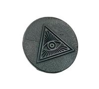 MIXIUJIEN Shungite Sub-Graphite Sticker Antico Antico Inciso Modello Rotondo Tablet, Computer Decorativo Sticker - Lucido con Carbonio Fullerene, One Size, Agata
