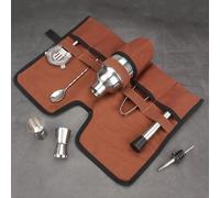 Mixology Bartender Bag, Set da Cocktail Multi -parte per Esterno (BROWN)