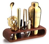 Mixology & Craft - Set di 10 barre in mogano 2.oro - mogano