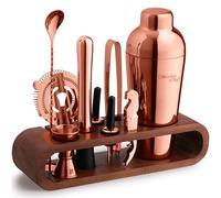 Mixology & Craft - Set di 10 barre in mogano 3. rame - mogano.