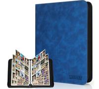 MIXPOET Album per carte da collezione, 9 tasche con custodia per 900 card, Trading Card Binder per album di carte YGO MTG TCG