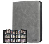 MIXPOET Raccoglitore Top Loader Carte, Album Card Binder 9 Tasche per 252 Top Loaders, Raccoglitori Carte Collezionabili - YGO/PTCG/MTG/TCG Sports Cards, Libro Porta, Non per carte SENZA un Top Loader