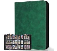 MIXPOET Raccoglitore Top Loader Carte, Album Card Binder 9 Tasche per 252 Top Loaders, Raccoglitori Carte Collezionabili - YGO/PTCG/MTG/TCG Sports Cards, Libro Porta, Non per carte SENZA un Top Loader