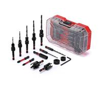 MIXPOWER Set di 15 punte per trapano, con cutters e anelli di depth stop