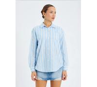 MixRay Camicia da donna blu chiaro / antracite / bianco Donna MixRay M
