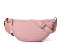 Mixroom - Borsa Mezzaluna Tracolla Donna, Borsa a spalla Stile casual con Tracolla regolabile, Messenger Crossbody Moon Bag Rosa Z39