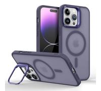 Mixroom - Cover Cavalletto per iPhone Air Custodia Supporto Stand Invisibile Pieghevole Compatibile con MagSafe Cerchio Magnetico Integrato Viola C06