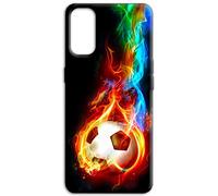 Mixroom - Cover Custodia Back case In TPU Silicone Morbida Per Motorola Moto E32 Fantasia Calcio E82