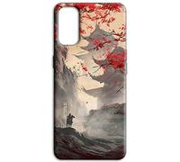 Mixroom - Cover Custodia Back case In TPU Silicone Morbida Per Oppo Reno 6 5G Fantasia Templi Giappone U841