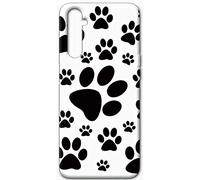 Mixroom - Cover Custodia Back case In TPU Silicone Morbida Per Samsung Galaxy A34 5G Fantasia Orme Gatto E75